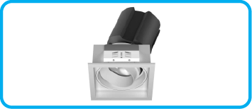 021-AZOOD LED DOWNLIGHT ANTIGLARE UNIQUE SQUARE TRIM